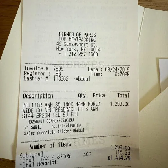 HERMES APPLE WATCH- SERIES 5-Stainelss Steel- BRAND NEW HERMES Sport Band ORANGE - Picture 4 of 4